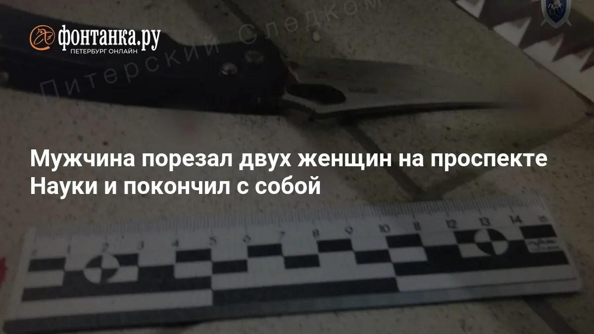 🔴 Мужчина порезал двух женщин на проспекте Науки и покончил с собой
