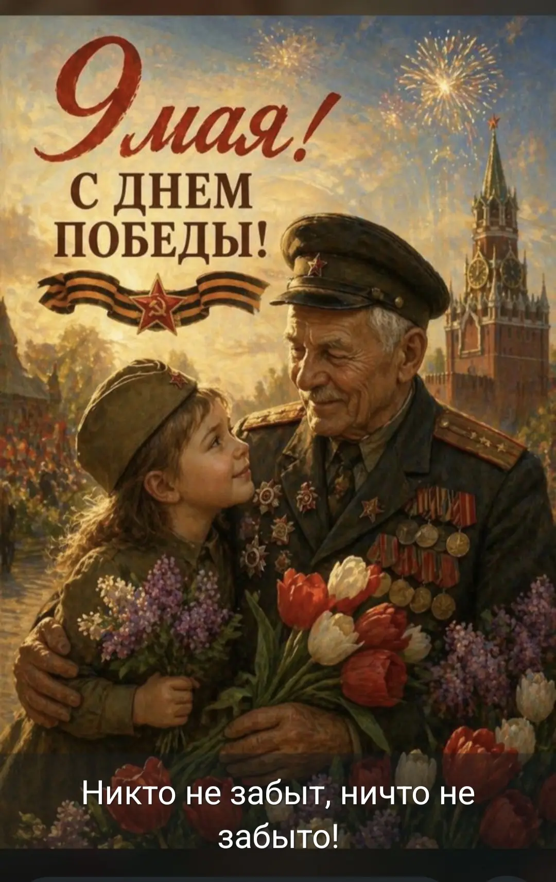 С Днём Победы! Пусть в жизни будет больше спокойствия, добра и уверенности в будущем.Пу...