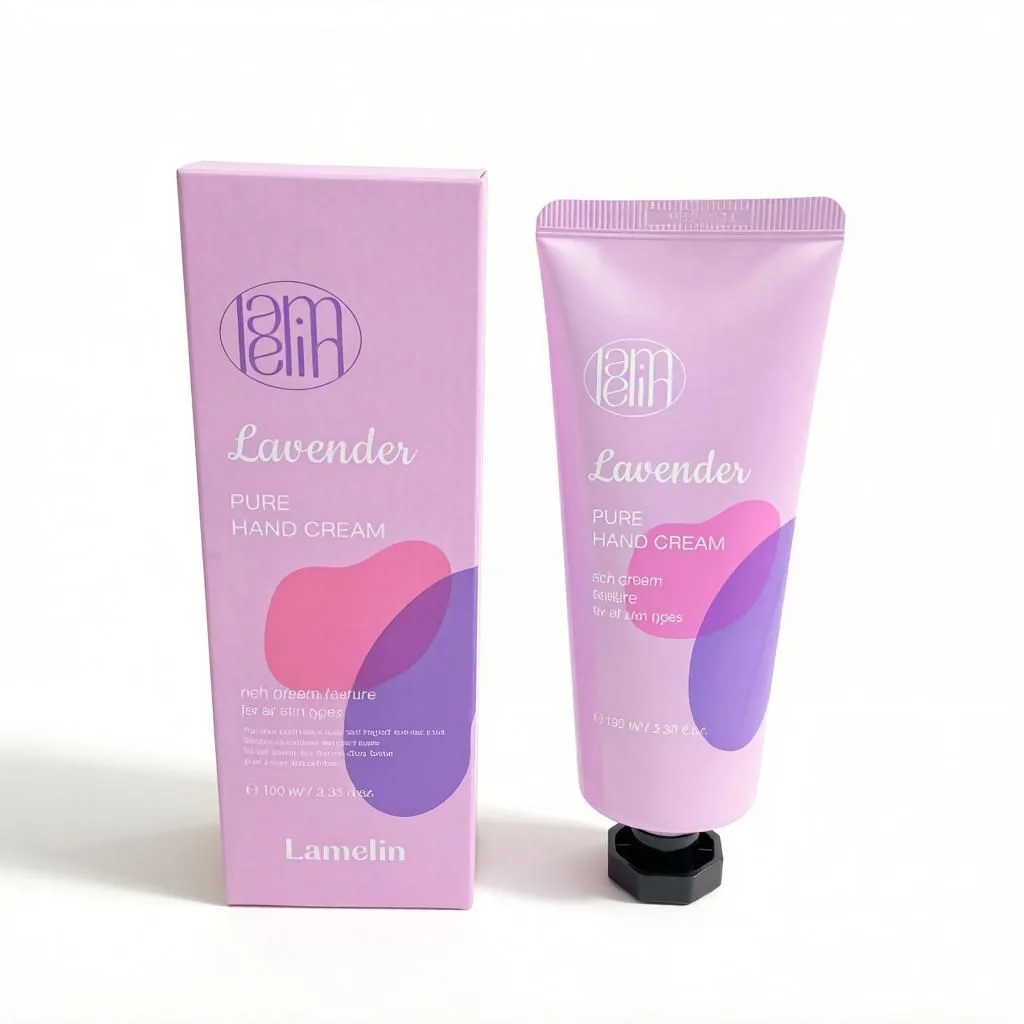 Крем для рук с лавандой Lamelin Pure Hand Cream Lavender интенсивно питает, разглаживает, замедляет 