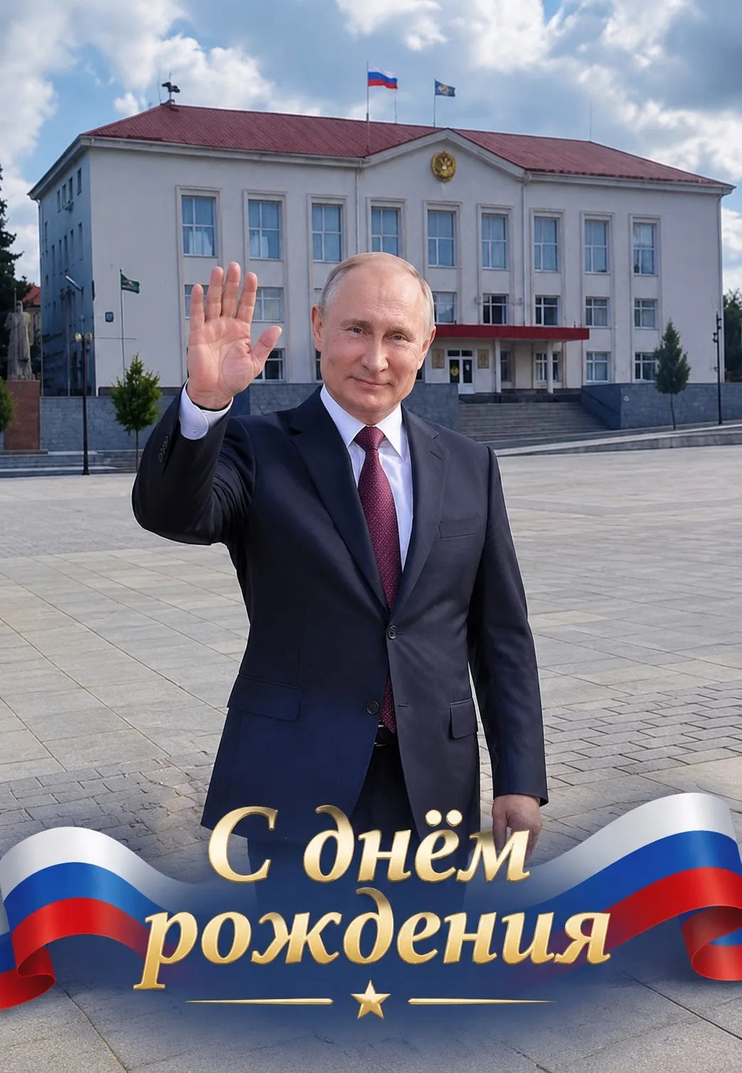 🇷🇺 Сегодня день рождения Президента страны и лидера Единой России — Владимира Путина!