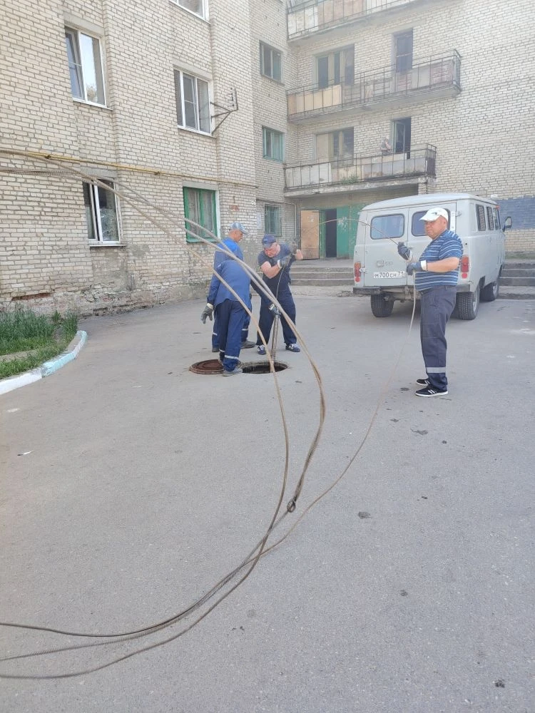 Устранён засор канализационной линии у 1 и 2 корпуса на ул. Дачная 4а