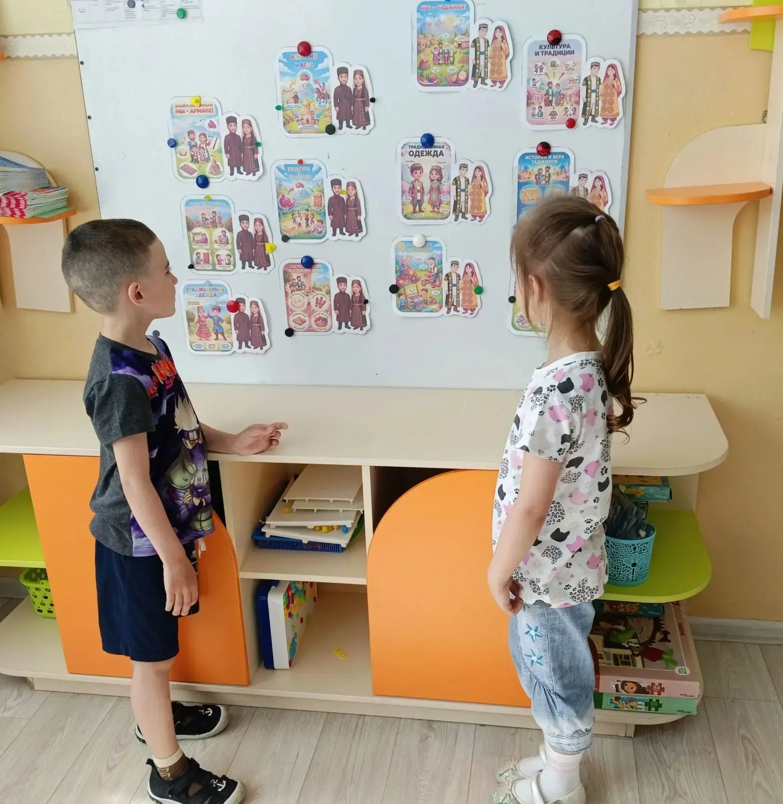 В мае в нашем детском саду прошли тематические занятия, посвящённые Году единства народ...