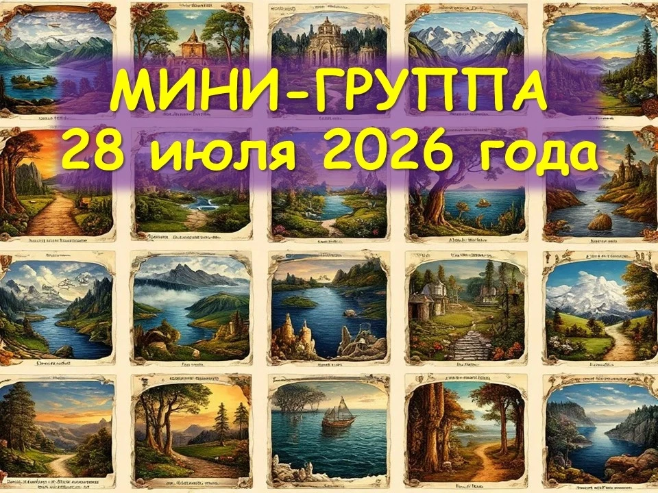 Напоминаю, что есть ещё несколько мест на мини-группу 28 июля, в ближайший вторник.