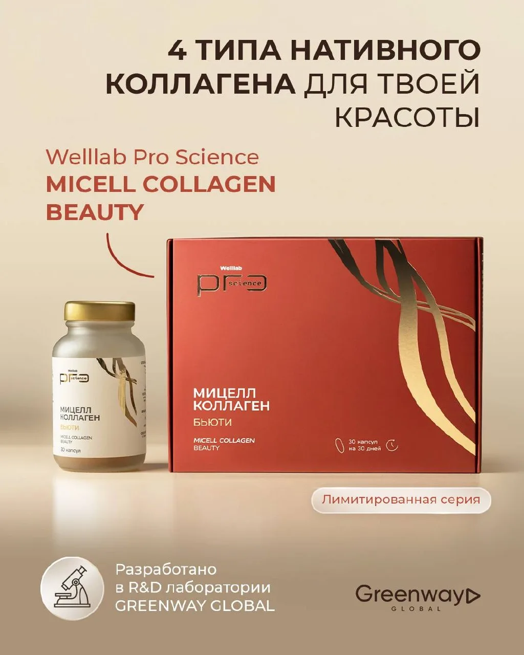 КРАСОТА, КОТОРАЯ РАБОТАЕТ ИЗНУТРИ  Знакомься: Мицеллярный коллаген BEAUTY — новинка для тех, кто хоч