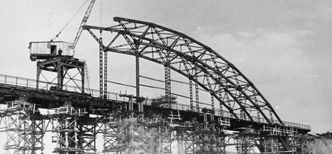 Строительство Никольского моста (1957-1959 года)