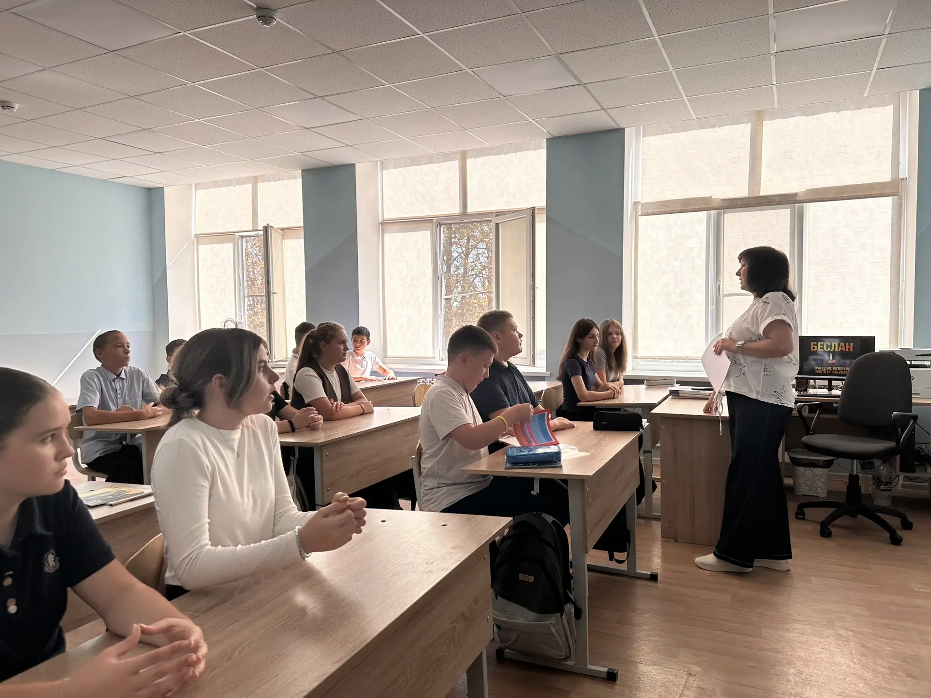 Сегодня, 3 сентября, в Володарской школе №2 прошла лекция, приуроченная ко Дню солидарн...
