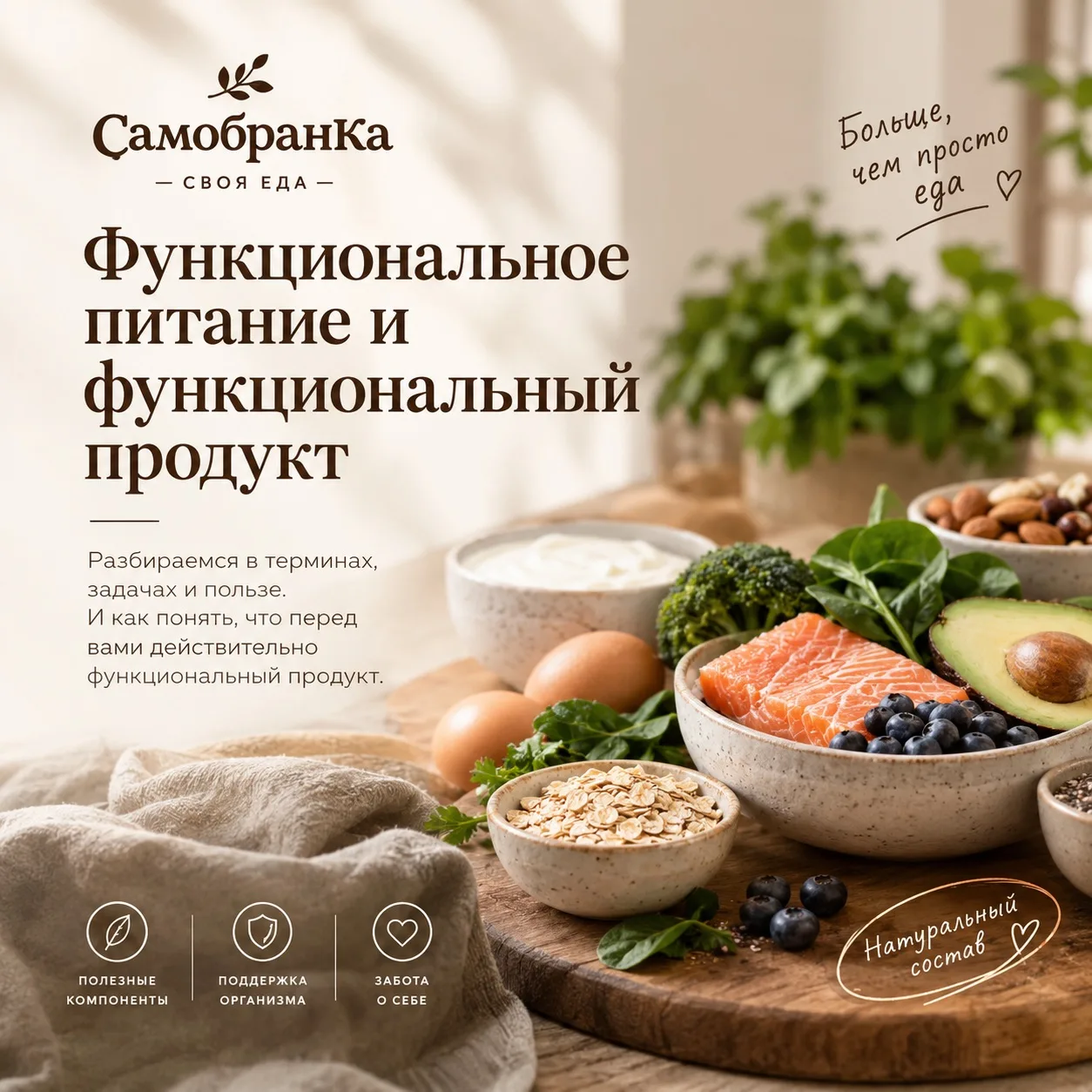 Функциональное питание и функциональный продукт.