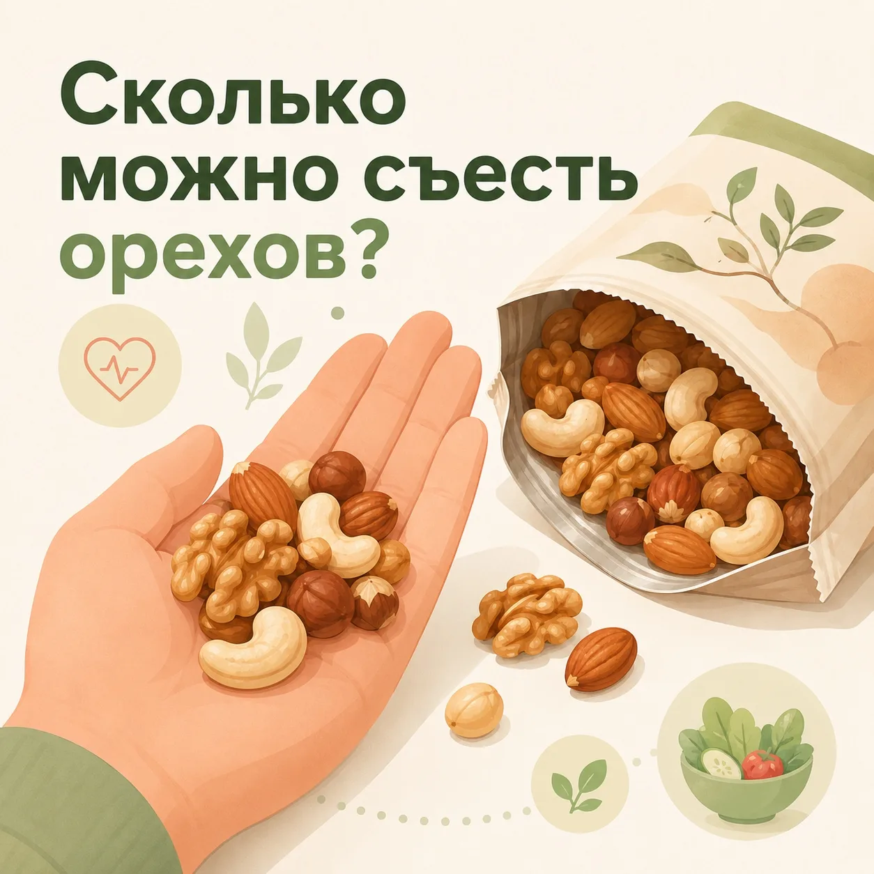 🌰 Сколько орехов в полезной «куче»?

Помните, как в мультфильме «38 попугаев» герои пытались выясни