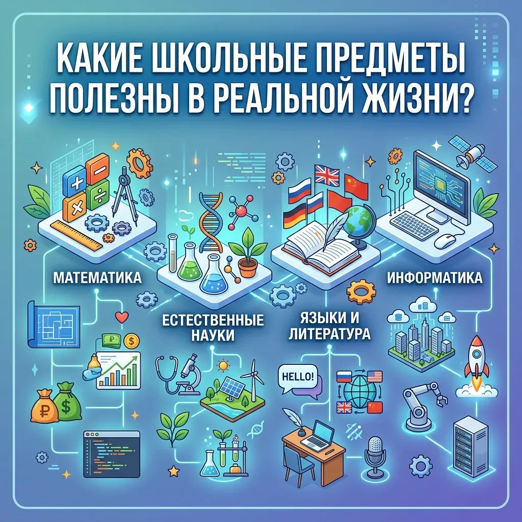 Какие школьные предметы пригодятся в реальной жизни? 📚