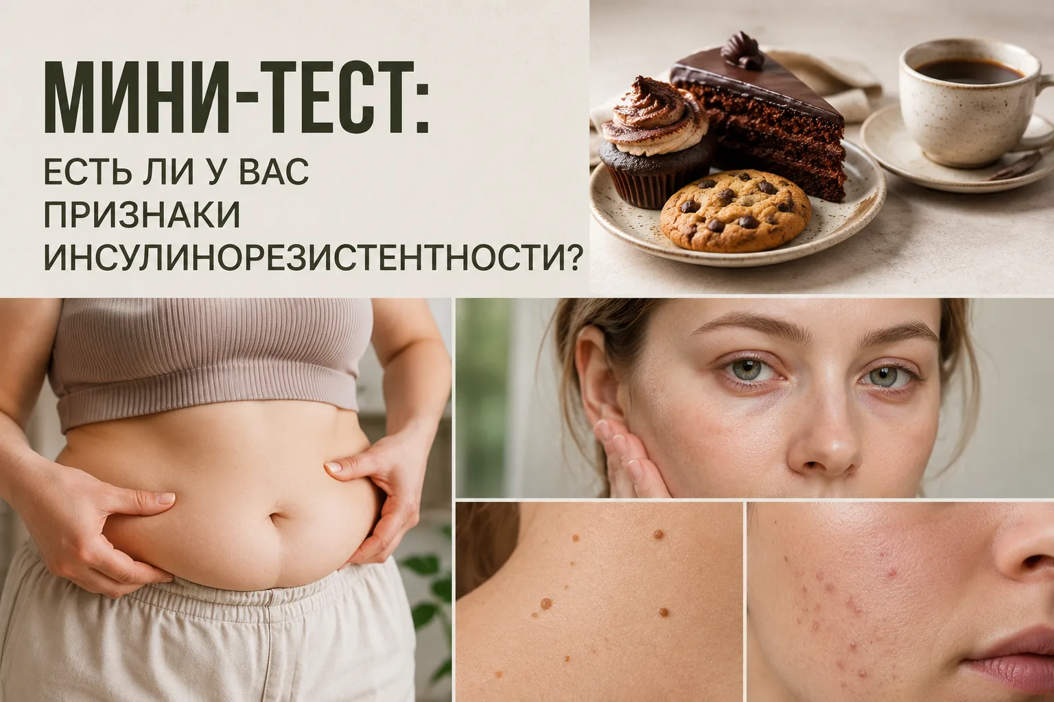 Мини-тест: есть ли у вас признаки инсулинорезистентности?