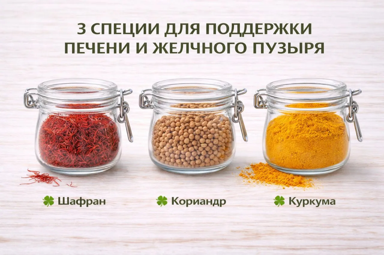 3 специи для поддержки печени и желчного пузыря  Если вы хотите чувствовать бодрость по утрам, иметь