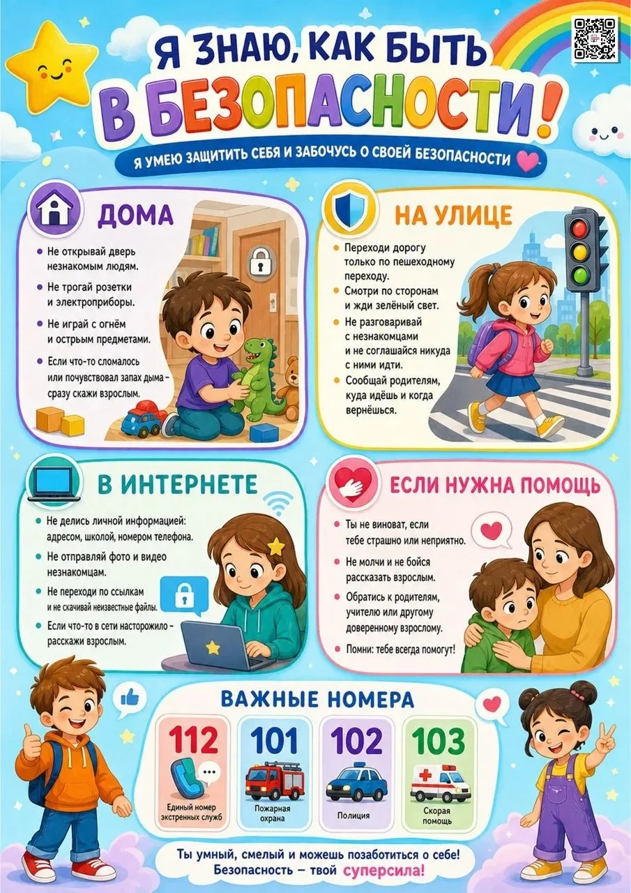 Активисты Движения Первых поздравляют всех с Днём защиты детей и напоминают: во время л...