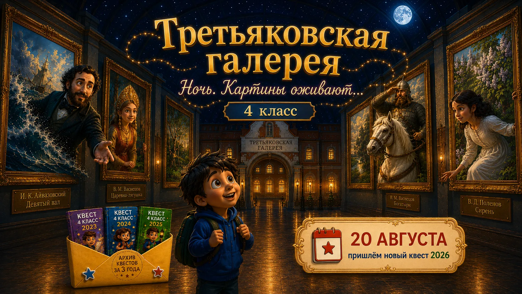 ⭐ СОВУШКА ДАРИТ КВЕСТ К 1 СЕНТЯБРЯ! ⭐

Уже готовим для четвероклассников новое приключение — «Третья