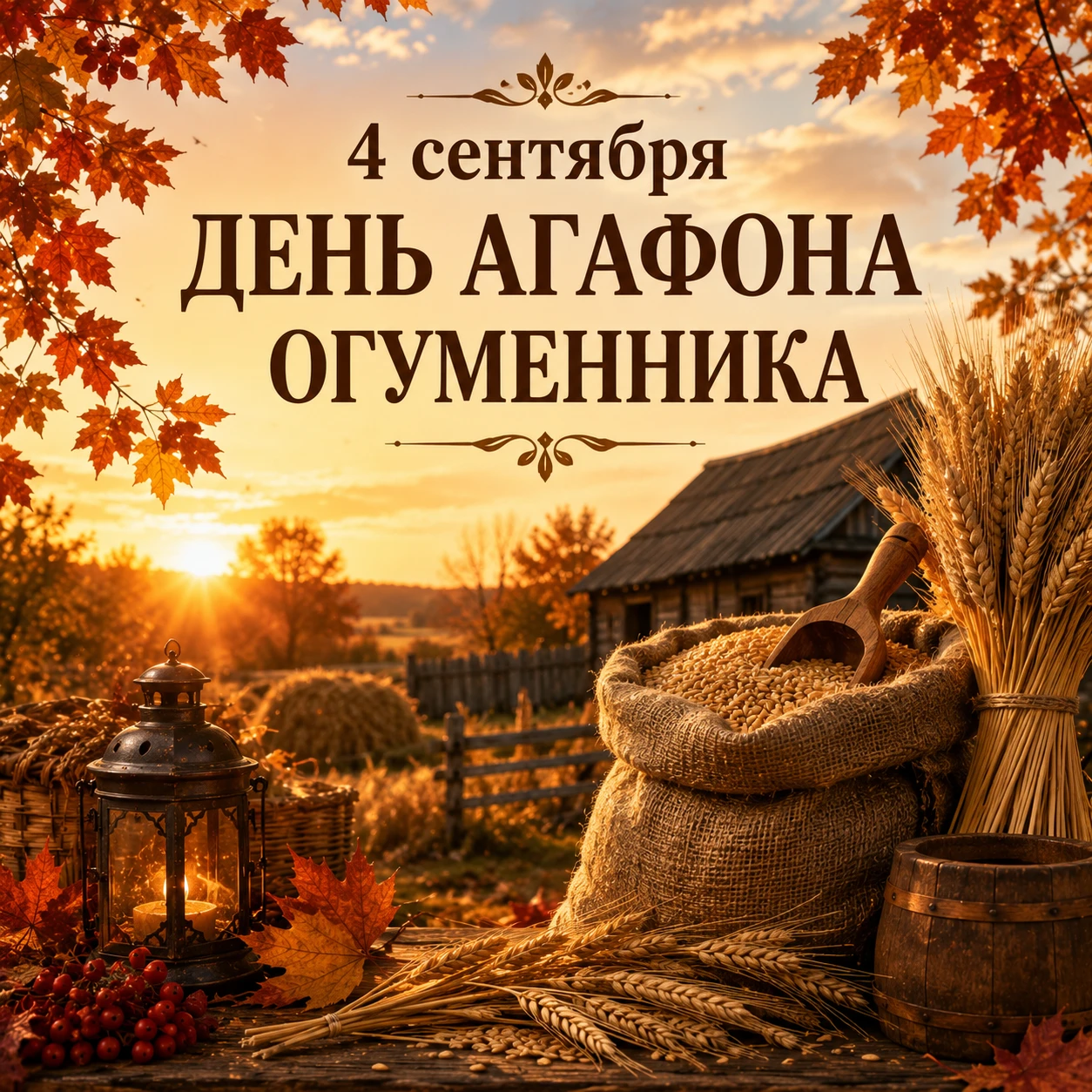 🌾 4 сентября — Агафон Огуменник