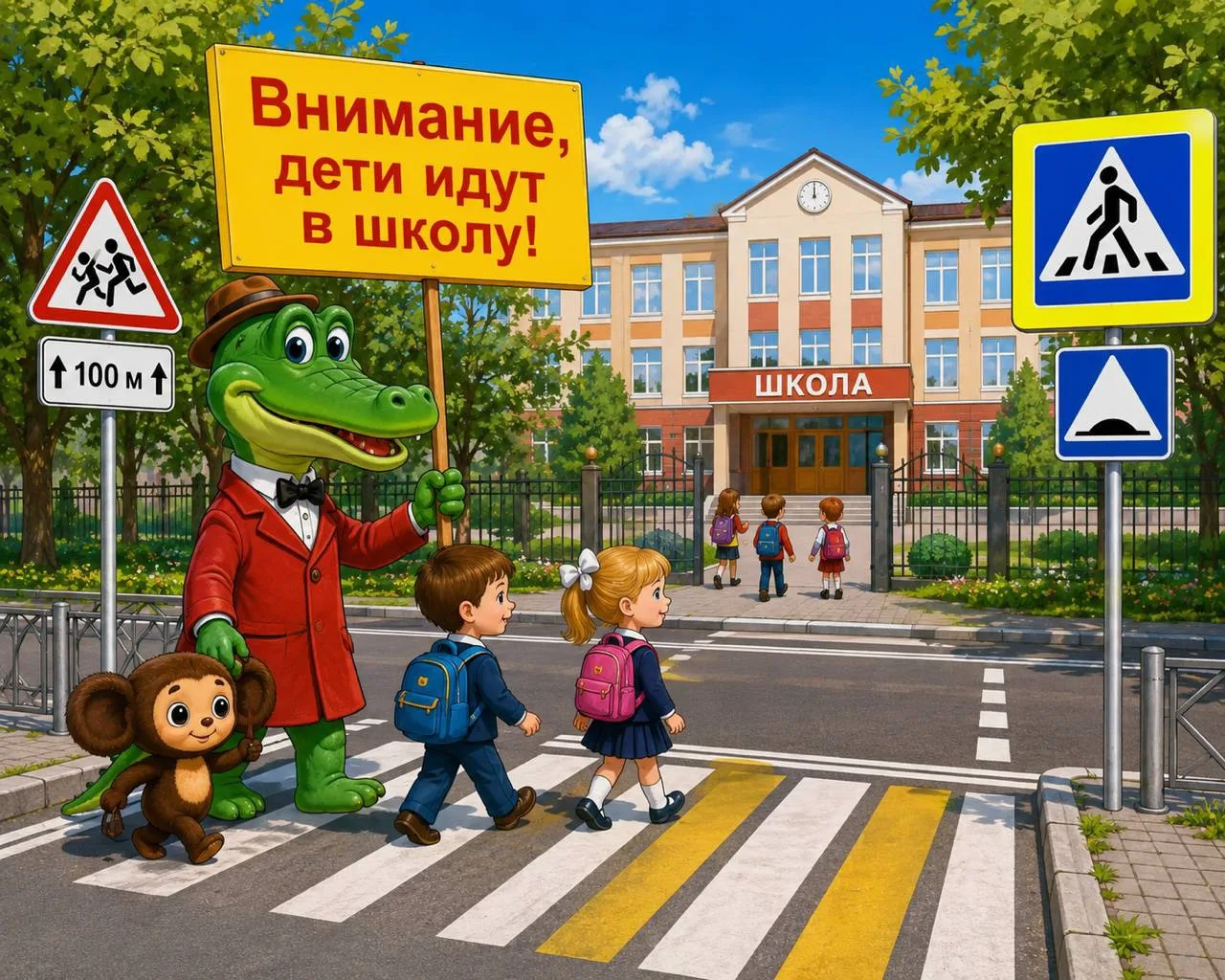 Внимание! Дети идут в школу!