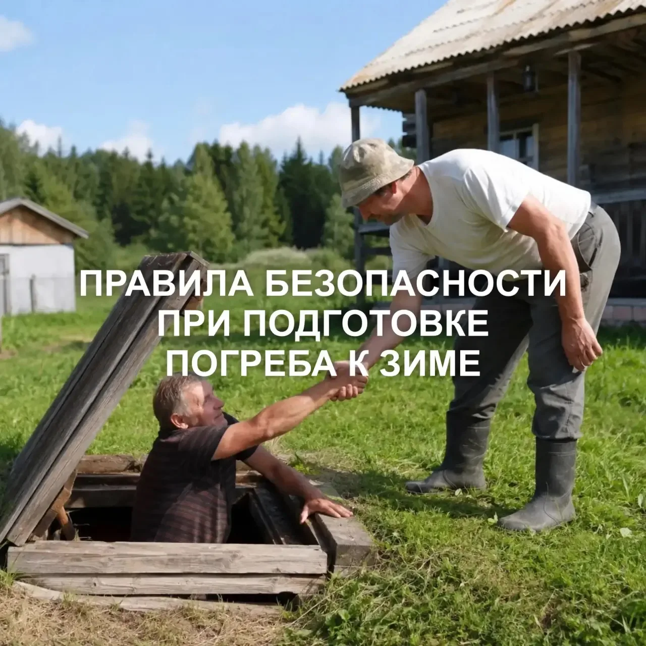 ❗️ПРАВИЛА БЕЗОПАСНОСТИ ПРИ ПОДГОТОВКЕ ПОГРЕБА К ЗИМЕ❗