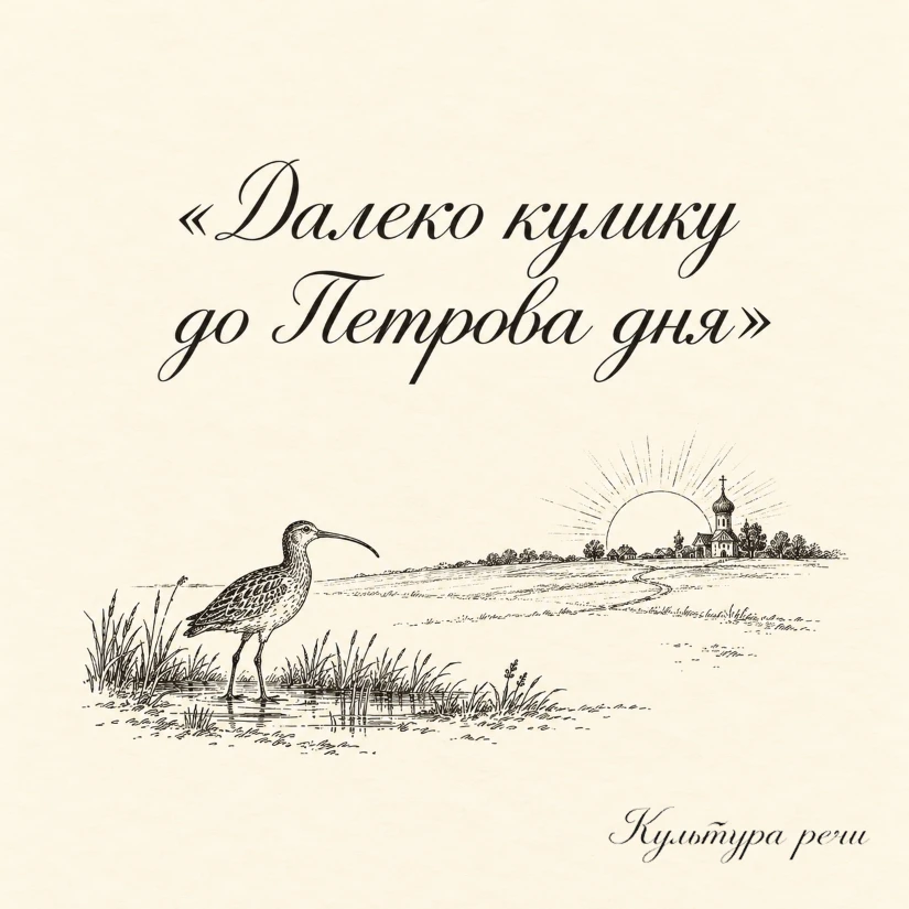Далеко кулику до Петрова дня