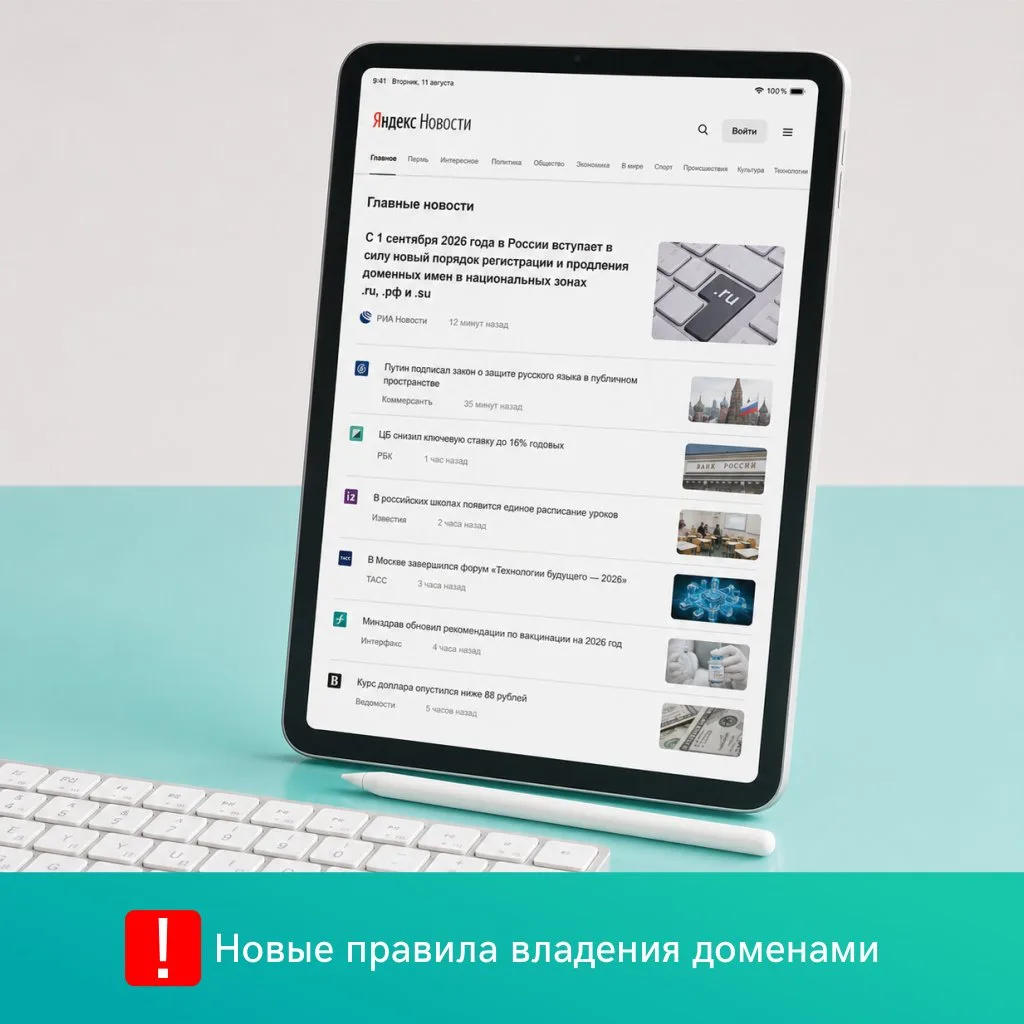 Новые правила владения доменами: как защитить цифровые активы бизнеса до 1 сентября 202...
