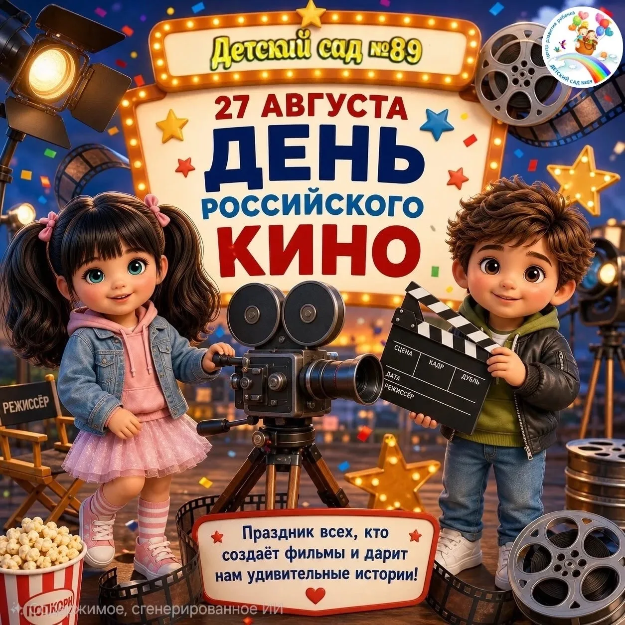 🎬✨ 27 августа — День российского кино! 🇷🇺🎥