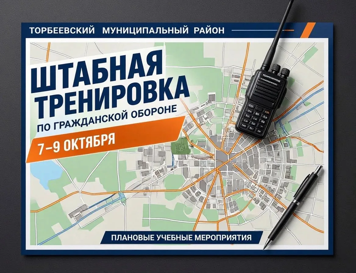 ‼️ Информируем жителей и гостей Торбеевского муниципального района: с 7 по 9 октября 20...