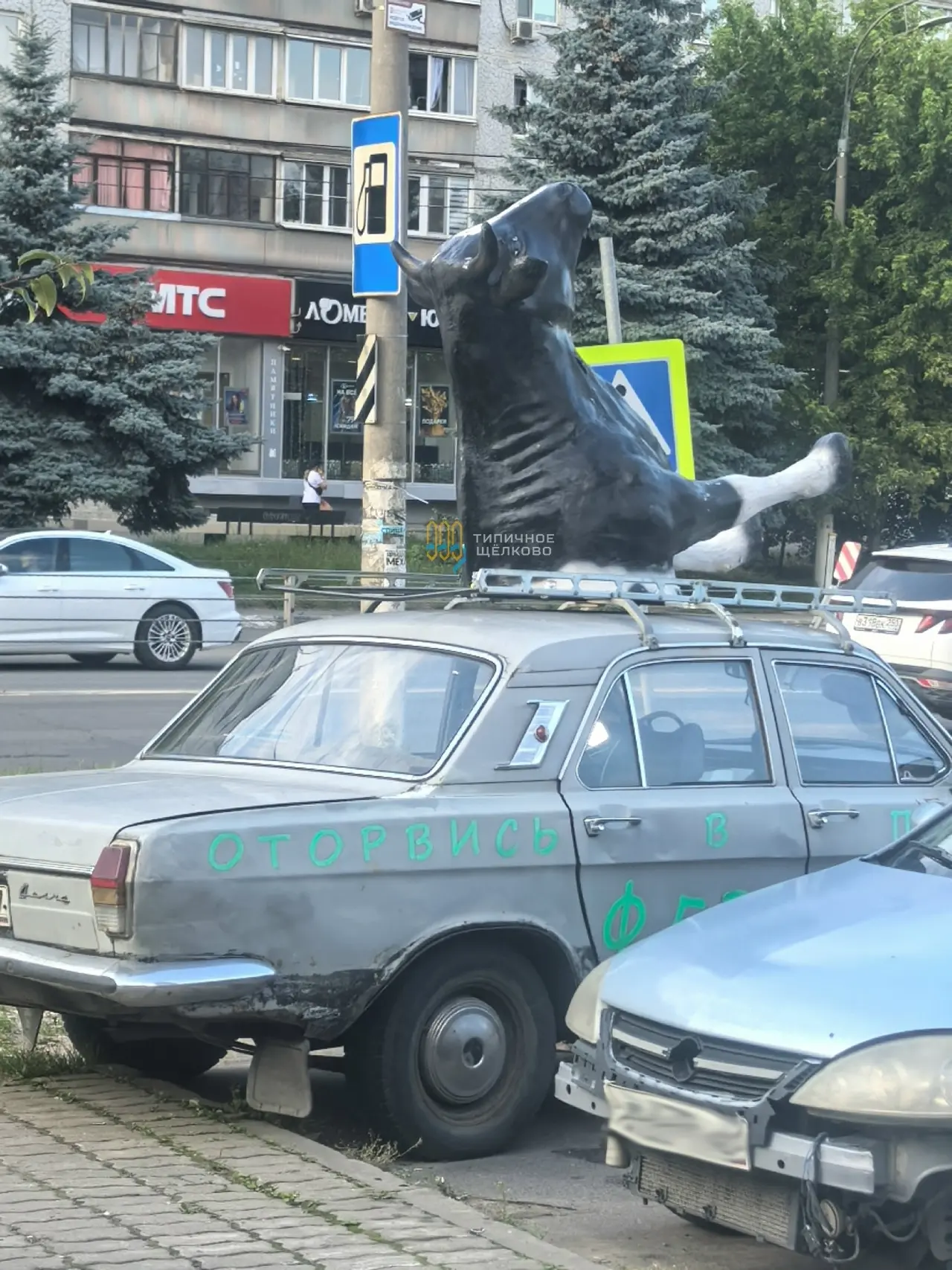 😅 Кажется, мы видели уже всё. Но нет — «Волга» с половиной коровы на крыше

НЕ ЗАБУДЬ ПОДПИСАТЬСЯ ⤵