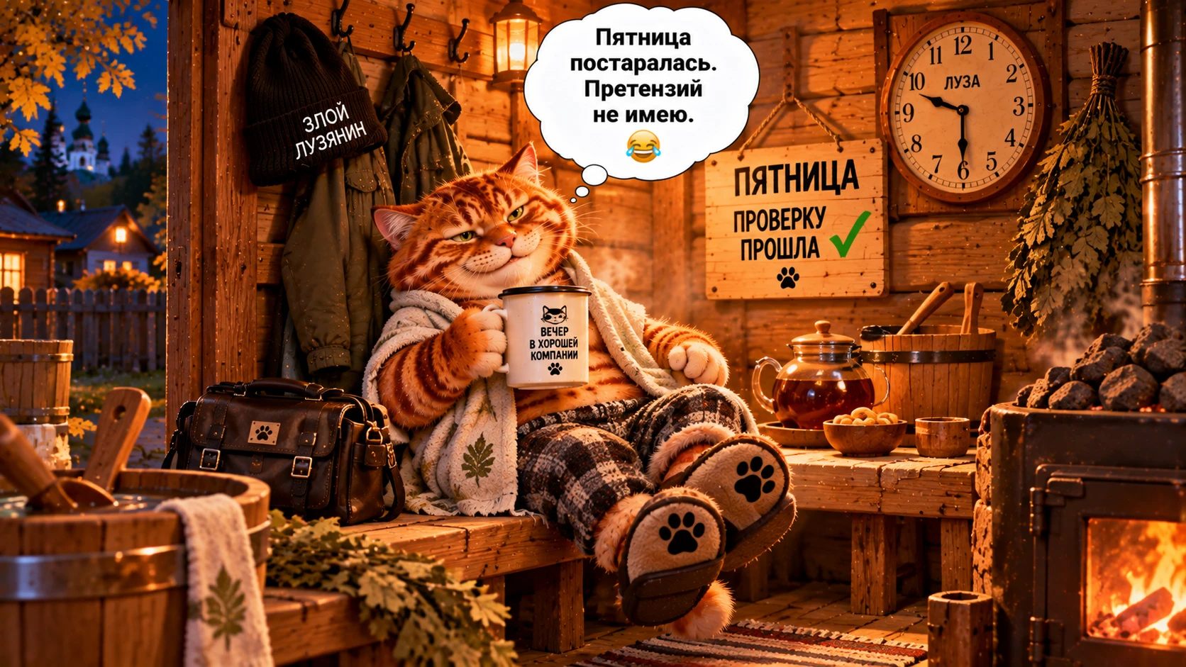🌙 Спокойной ночи, лузяне!