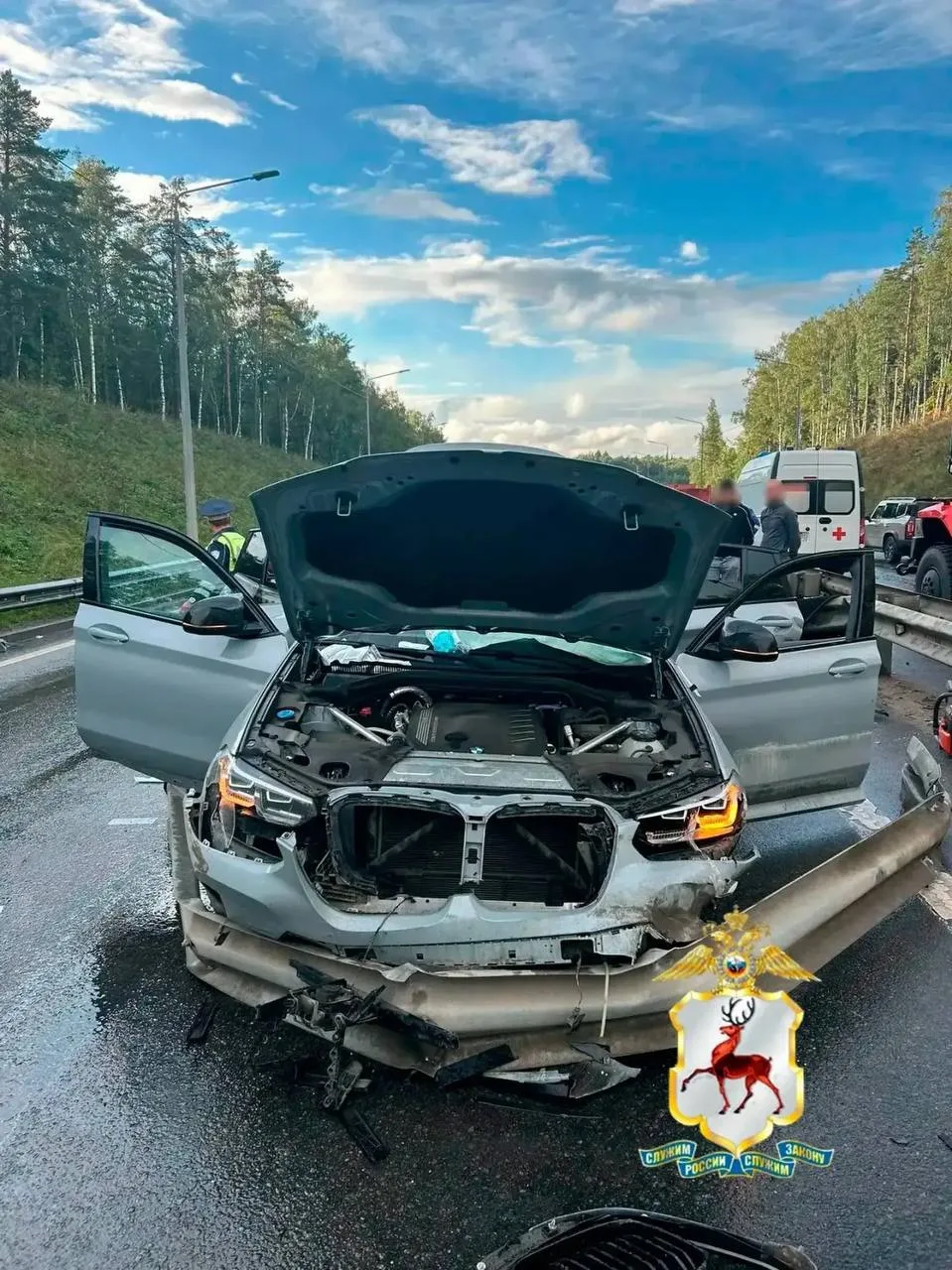 😱 Момент аварии в Богородском районе