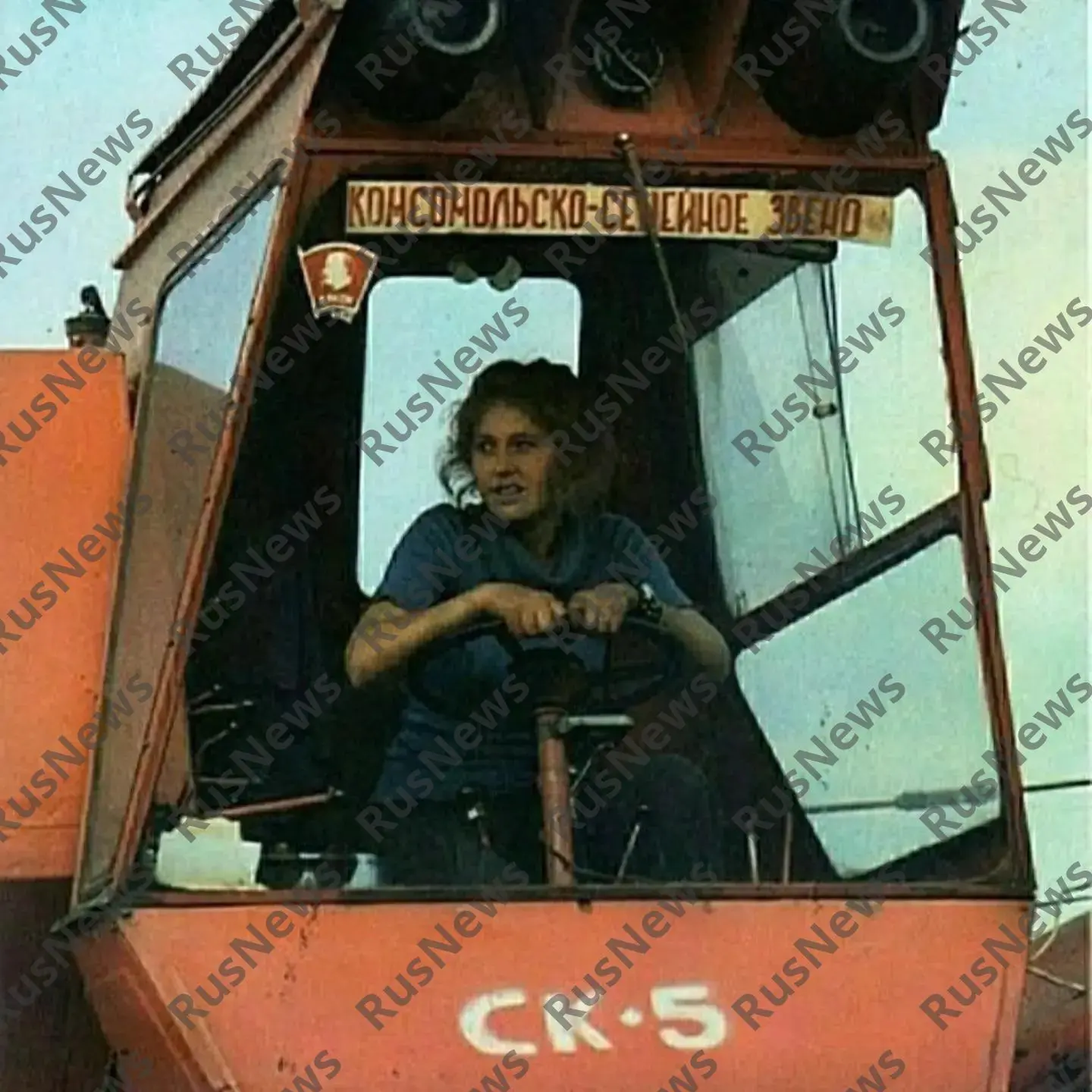 Комбайнерша, СССР, 1970-е годы.