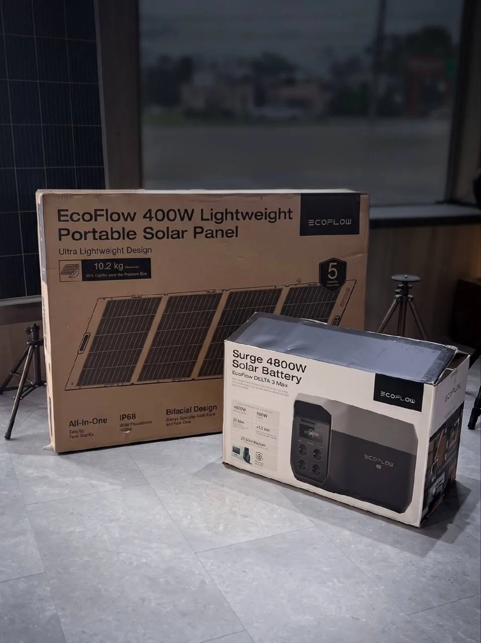 В наличии 
☀️ Солнечная панель EcoFlow 400W — максимум энергии там, где нет доступа к электросети.

