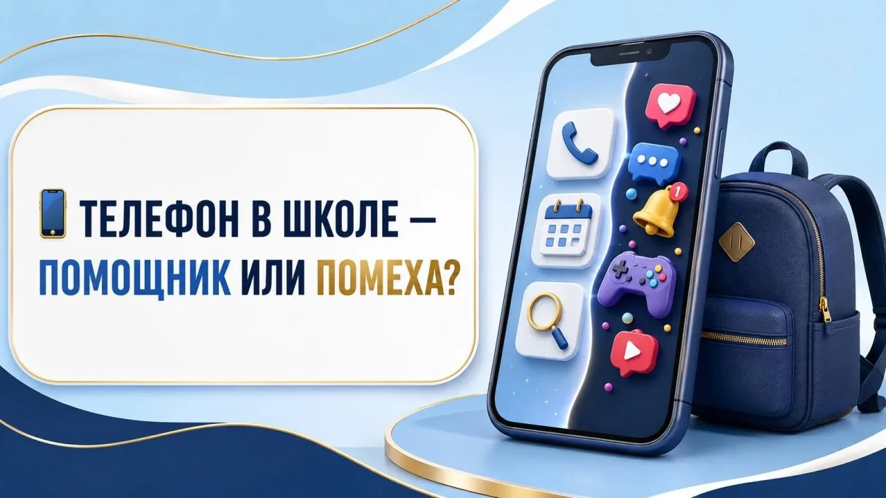 📱 ТЕЛЕФОН В ШКОЛЕ — ПОМОЩНИК ИЛИ ПОМЕХА?