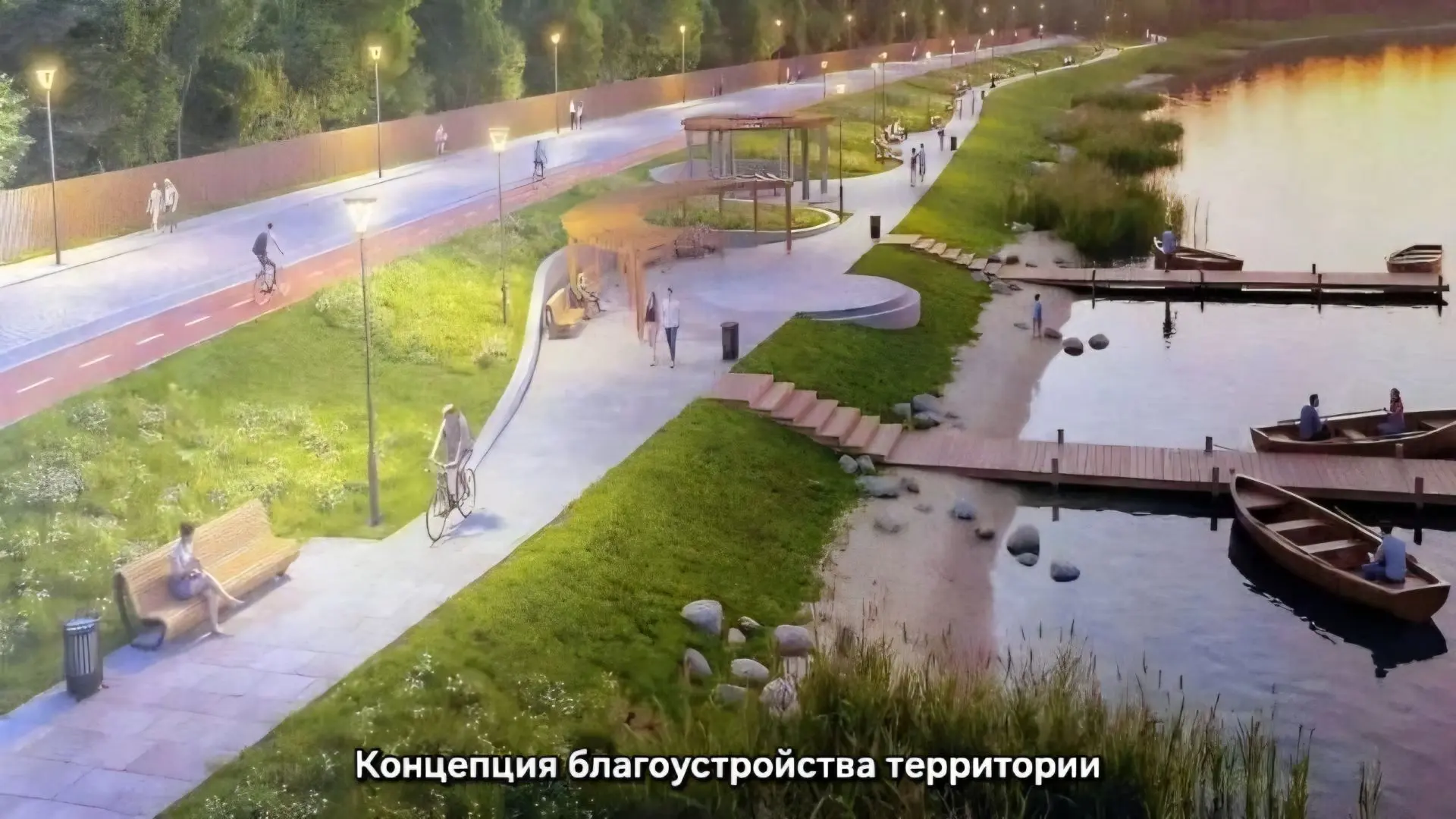 Приступили к благоустройству набережной озера Неро в Ростове Великом. Сейчас подрядчик ...