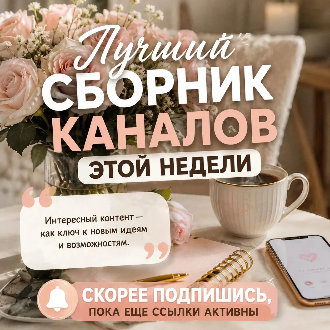 🔥 Лучшие каналы этой недели уже собраны для вас — только интересный, полезный и цепляю...