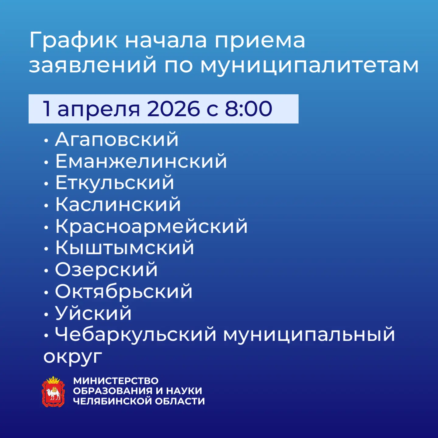 📌 С понедельника стартует приемная кампания в первые классы!  С 23 марта по 1 апреля в муниципалитет