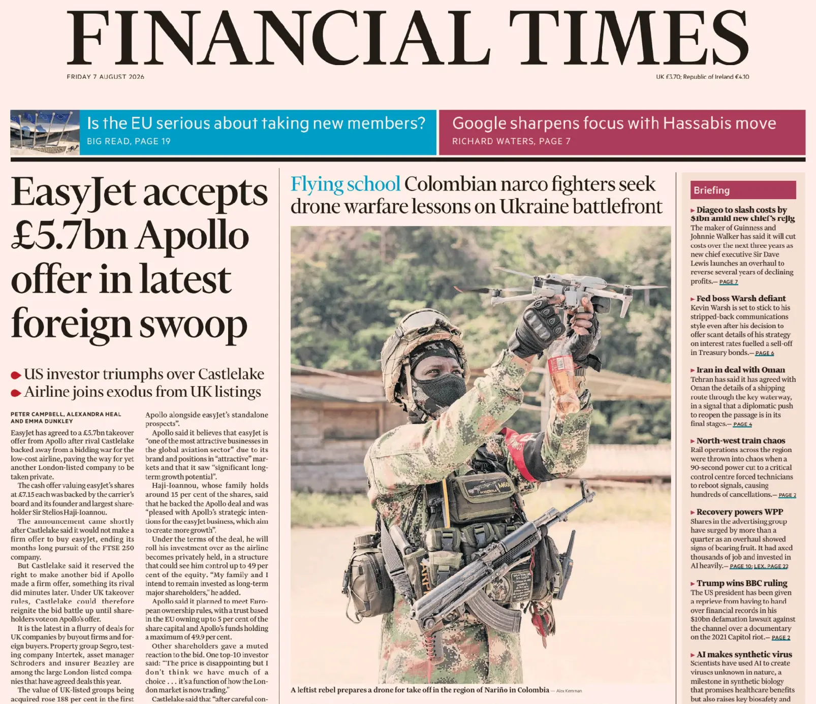 Это же надо какое прозрение! Financial Times вдруг заметила, что колумбийские наркокарт...