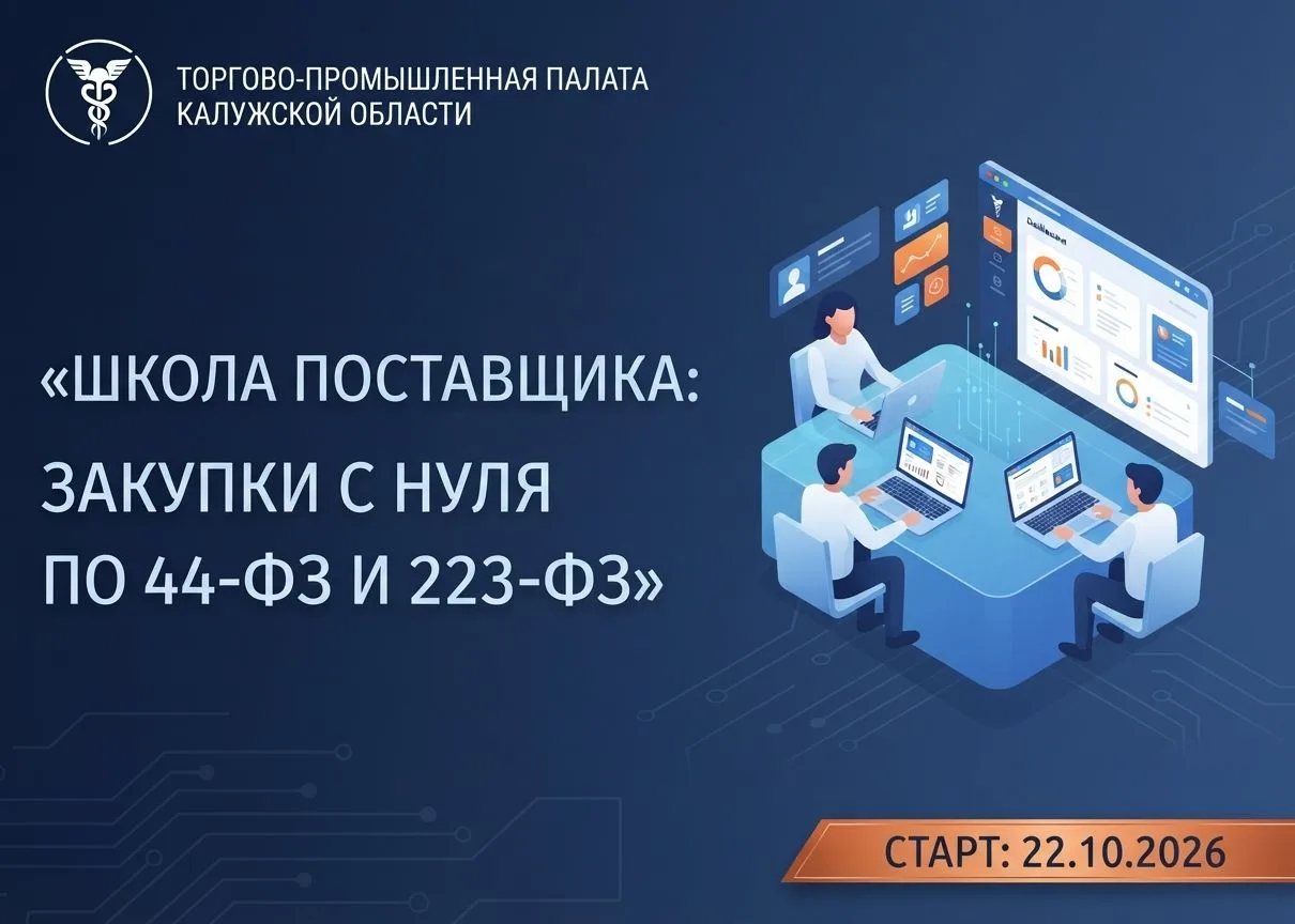 📌ТПП Калужской области приглашает пройти обучение по программе повышения квалификации ...