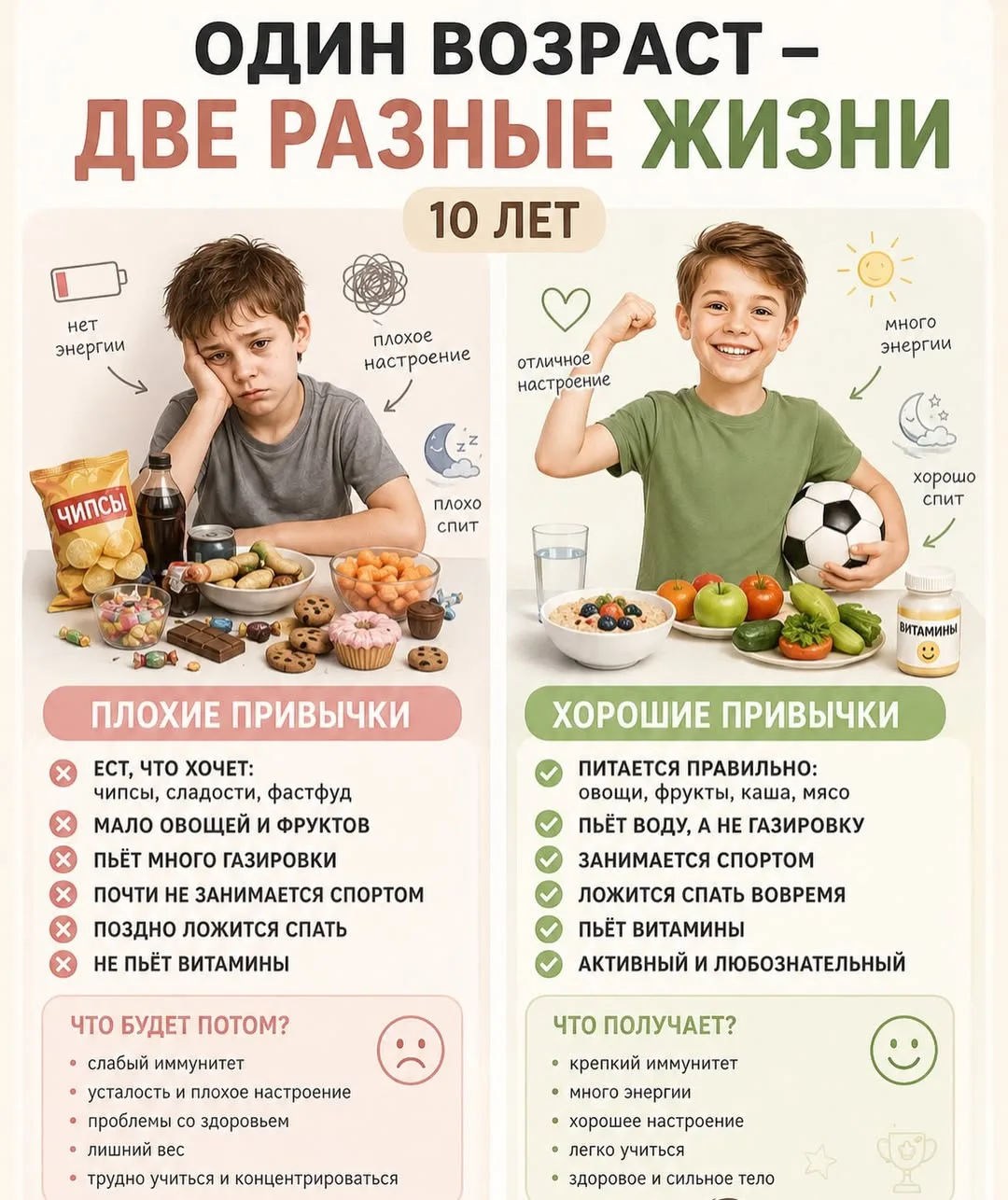 Один возраст — две совершенно разные жизни.