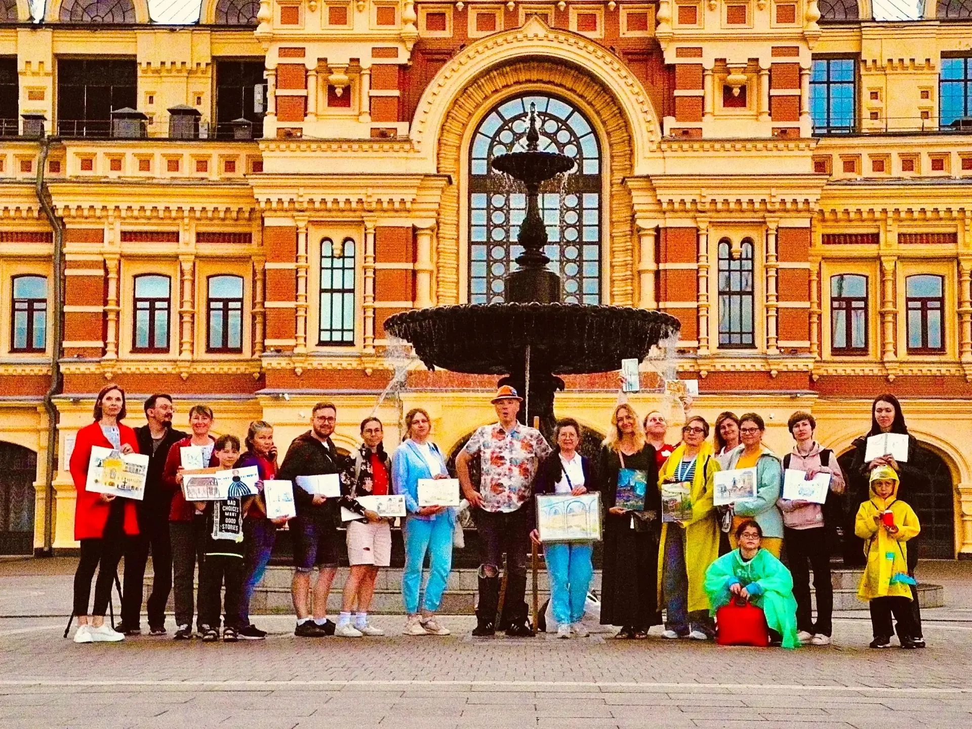 Делимся работами со вчерашнего пленэра на Ярмарке и благодарим проект «Портрет моего города» за твор