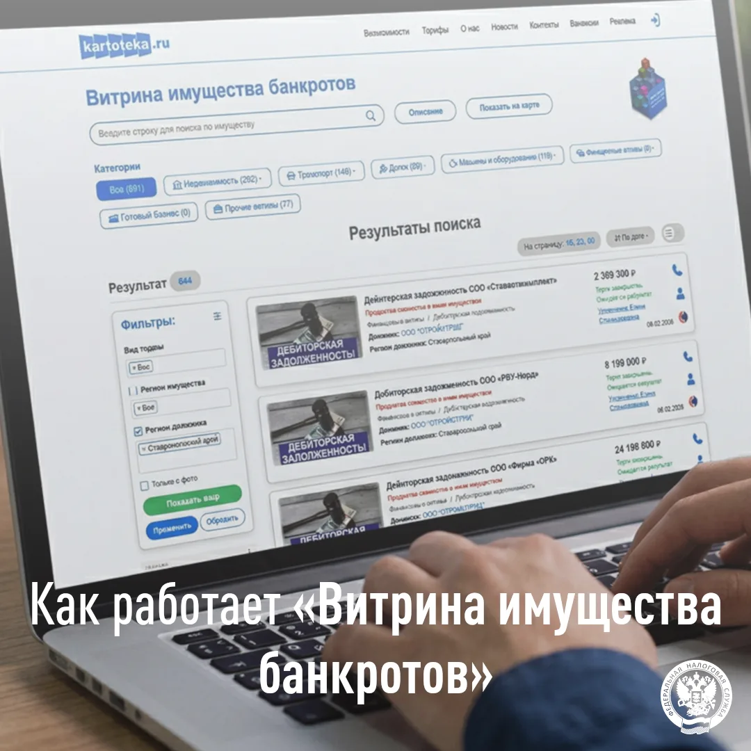Рассказываем, что такое «Витрина имущества банкротов» и как ей пользоваться↩️ 
                     