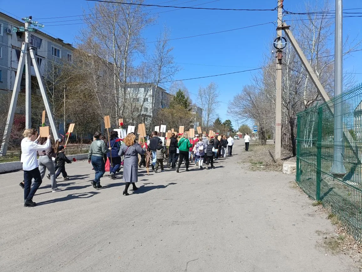 🚩В этот светлый и трогательный День Победы наше село объединилось в акции "Бессмертный...