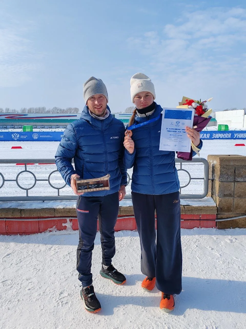Еще медаль на Универсиаде! 💪🏻  Сегодня на соревнованиях по лыжным гонкам в рамках Всероссийской зимн