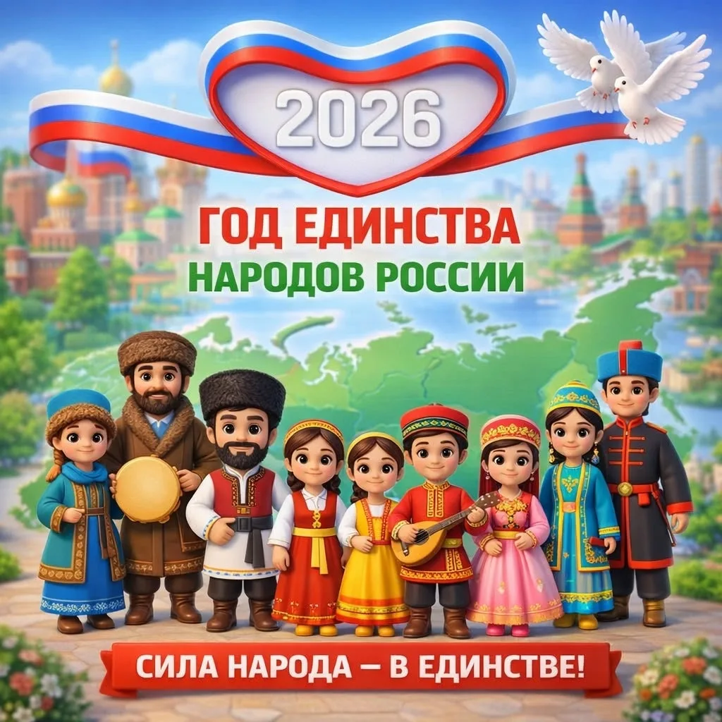 🇷🇺✨ 2026 год объявлен Годом единства народов России !

   Президент В. В. Путин подписал соответст