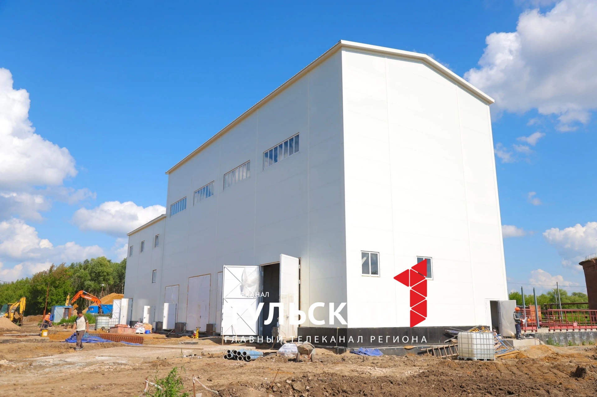 🏗️ Новый цех на очистных сооружениях Тулы готов на 86%