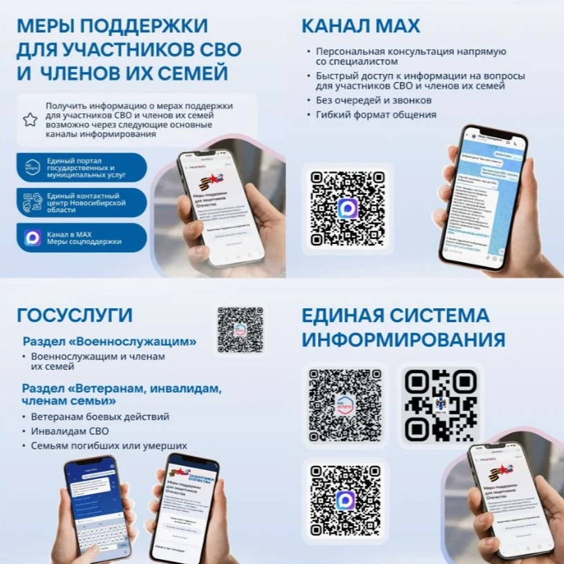 Сервисы поддержки для участников СВО и членов их семей

Узнать о мерах поддержки для участников СВО 