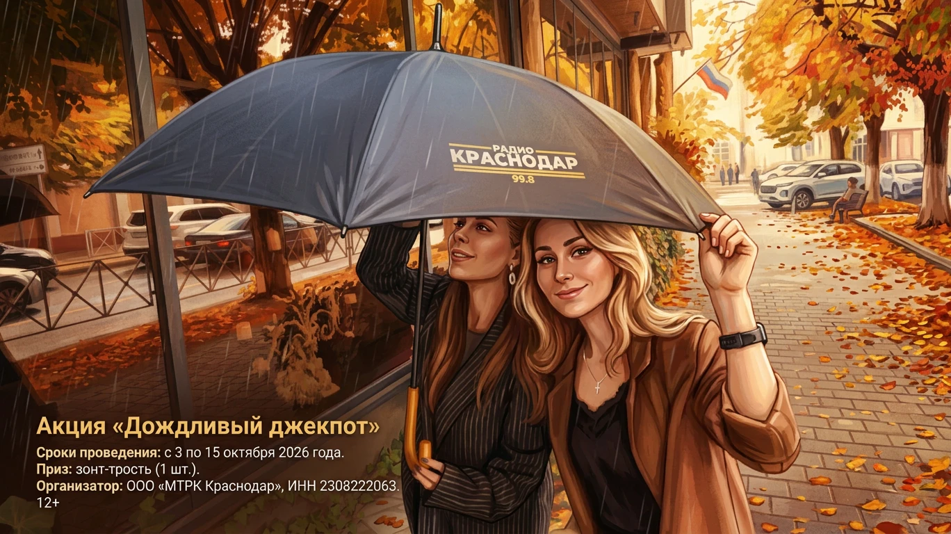 Что мне дождик проливной — когда зонт от радио «Краснодар» всегда со мной?! ☔️
