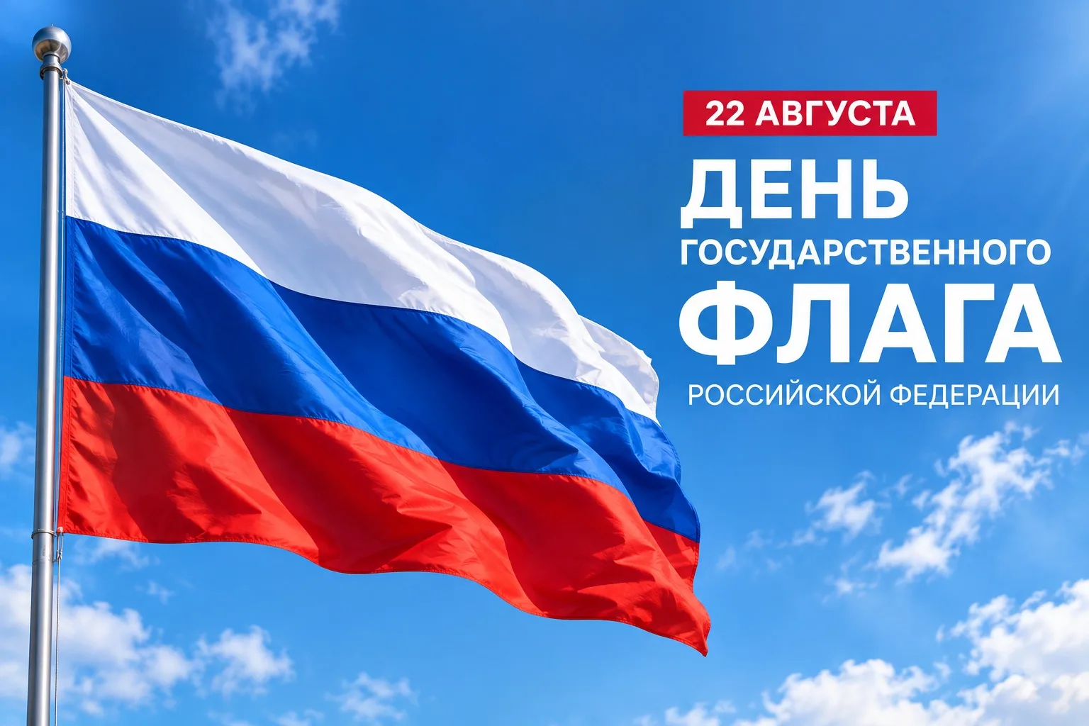 22 августа отмечается День Государственного флага Российской Федерации.