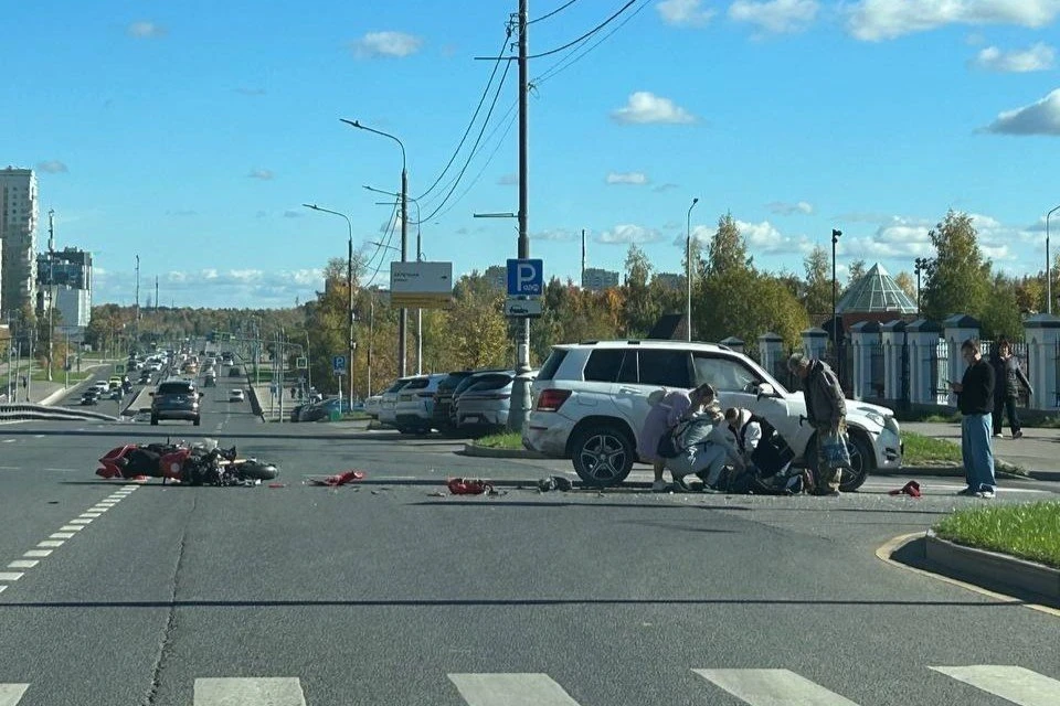 В подмосковном Зеленограде в ДТП погиб мотоциклист