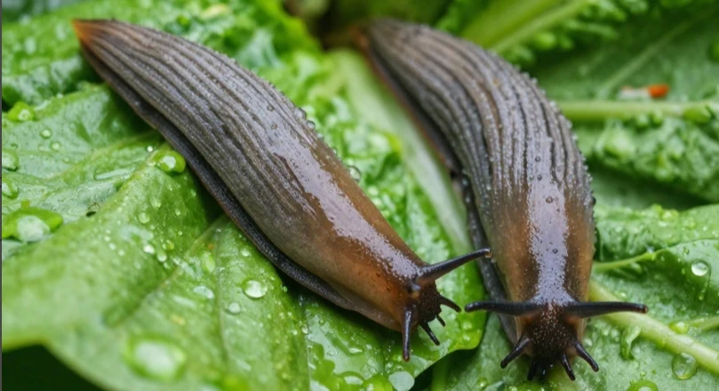 🐌 Слизни атакуют в дождливую погоду и по ночам, оставляя после себя дырявые листья и п...
