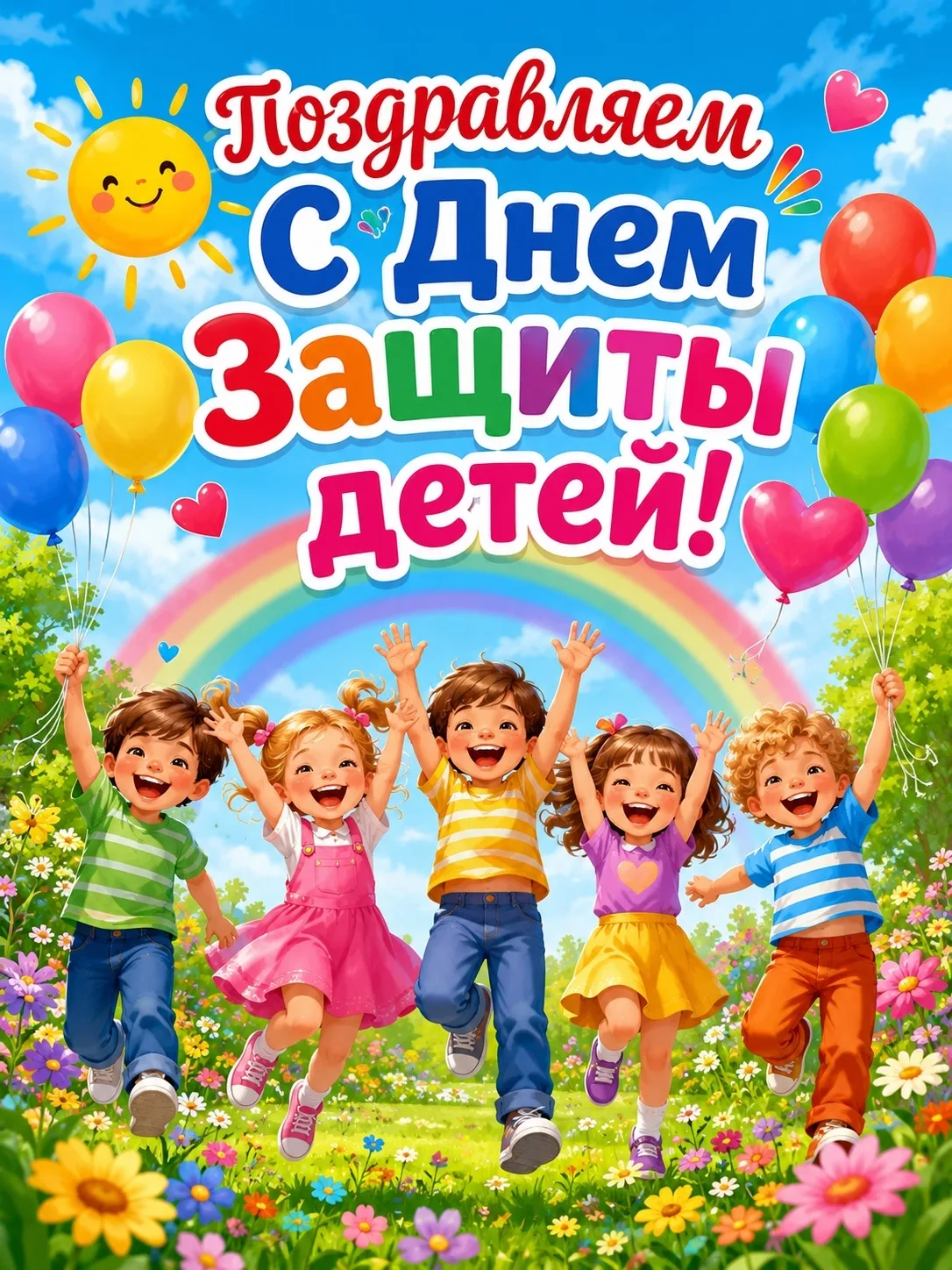 🌈 Поздравляем с Днём защиты детей!