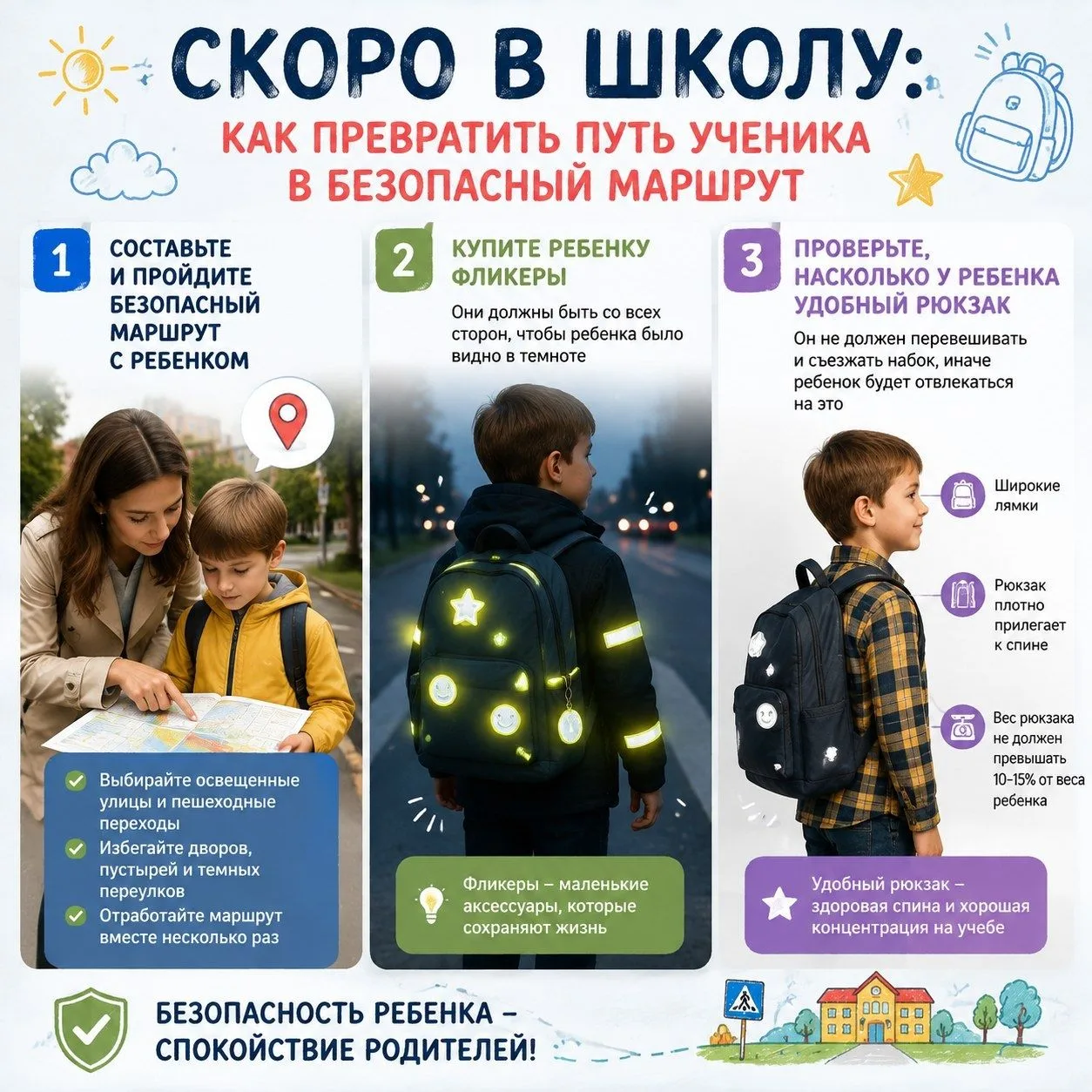 🚦 Скоро в школу: как превратить путь ученика в безопасный маршрут