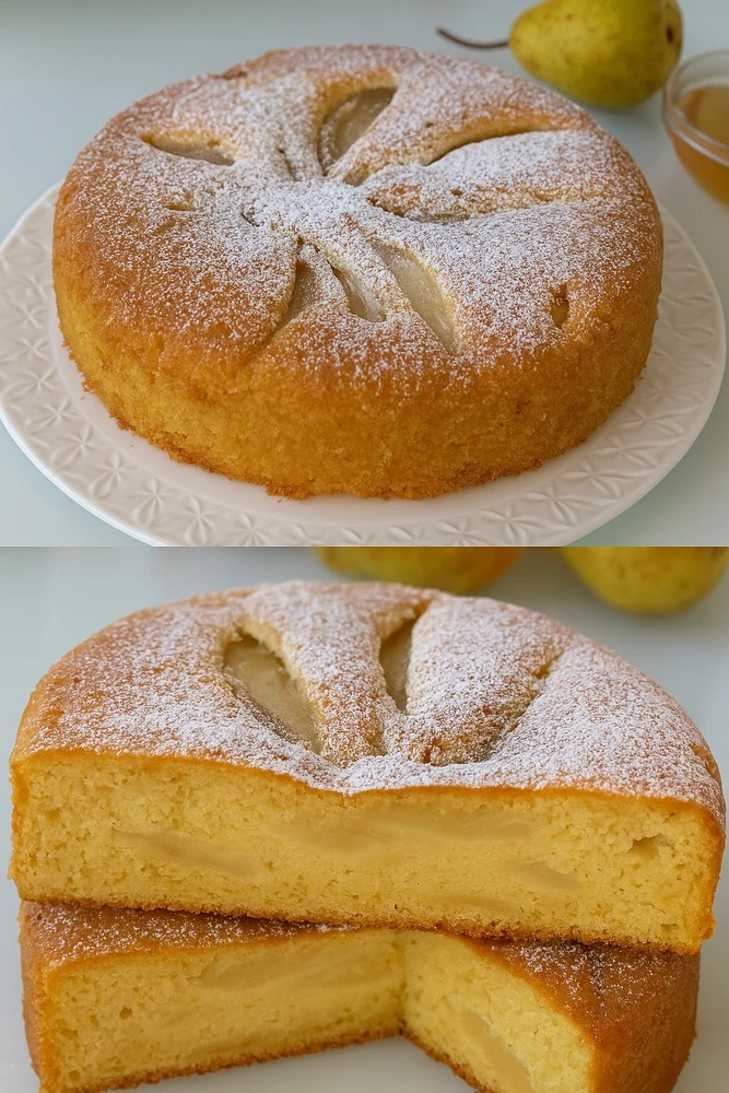 Ароматный грушевый пирог 🥧